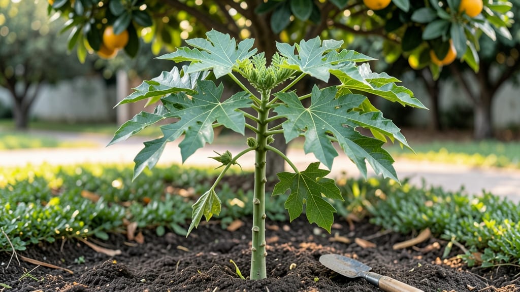 Papaya Tree Sapling: Rooting Cuttings in Water or Soil for Fast Growth